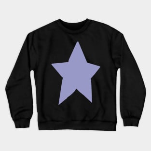 Periwinkle Blue Very Peri Tone Star Crewneck Sweatshirt